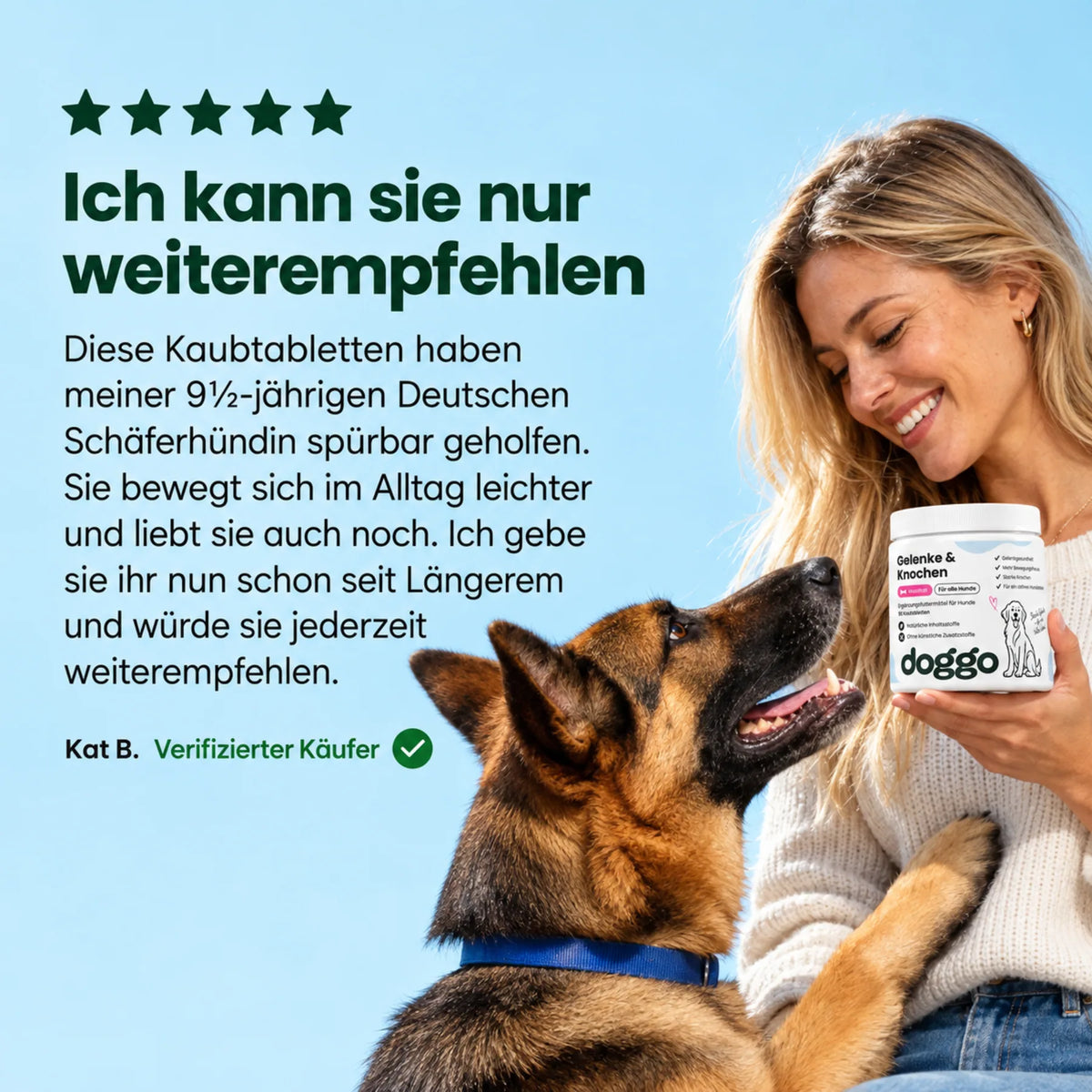 DOGGO Gelenke & Knochen Kautabletten für Hunde